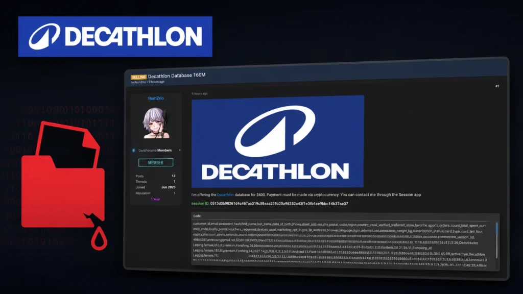 hackers-allegedly-claim-breach-of-decathlon-customer-database-with-160-million-records