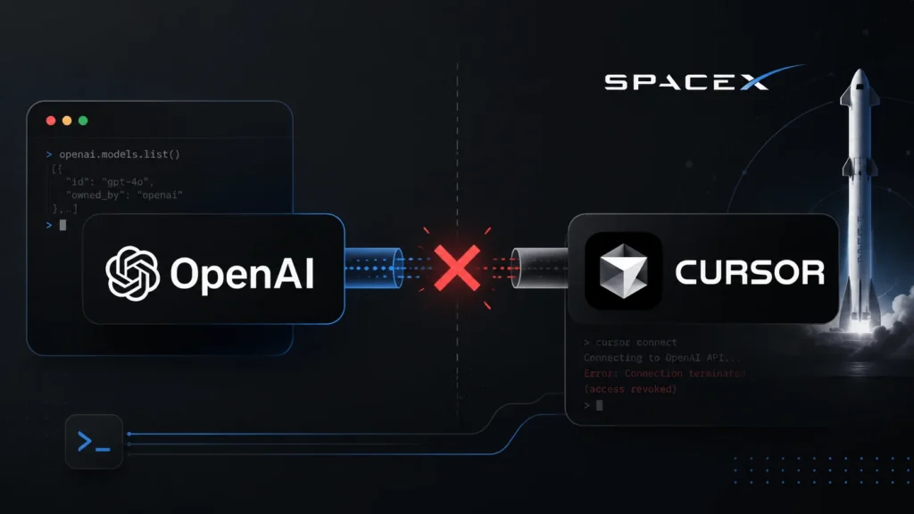 openai-is-pulling-its-ai-models-from-cursor-following-spacex-acquisition