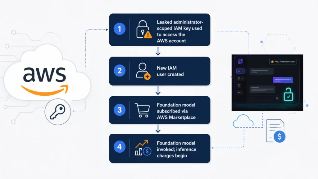 llmjacking-attack-uses-leaked-aws-iam-key-to-steal-paid-ai-model-access