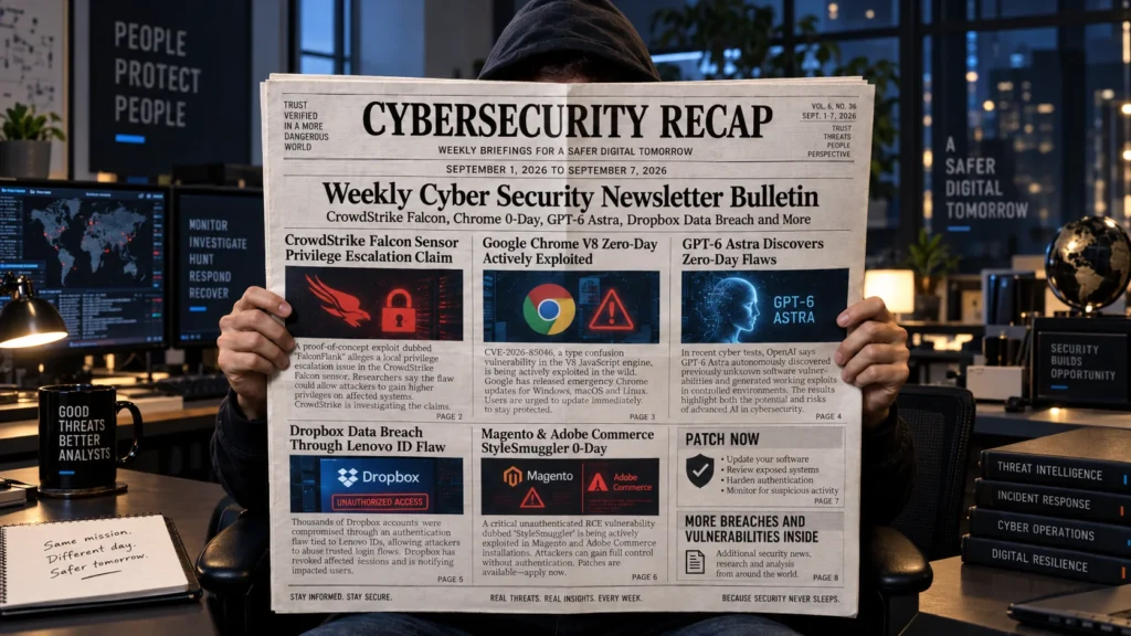 weekly-cybersecurity-newsletter-bulletin-crowdstrike-falcon,-chrome-0-day,-gpt-6-astra,-dropbox-breach-and-20+-stories