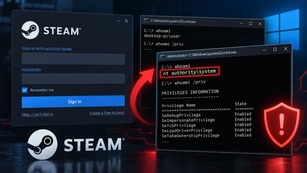 steam-windows-0-day-vulnerability-allows-users-to-silently-escalate-to-full-system-privileges