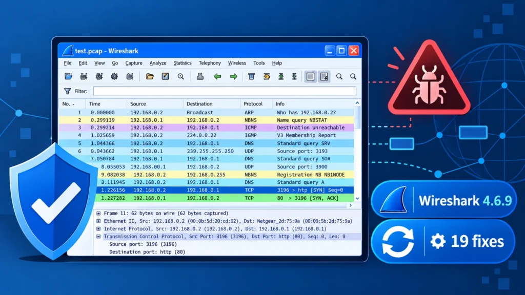 wireshark-46.9-fixes-19-vulnerabilities-including-code-execution-via-malicious-packet